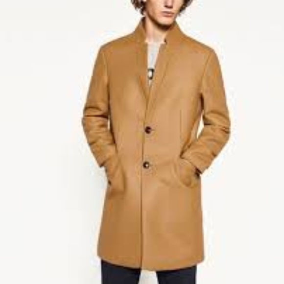 zara man camel coat